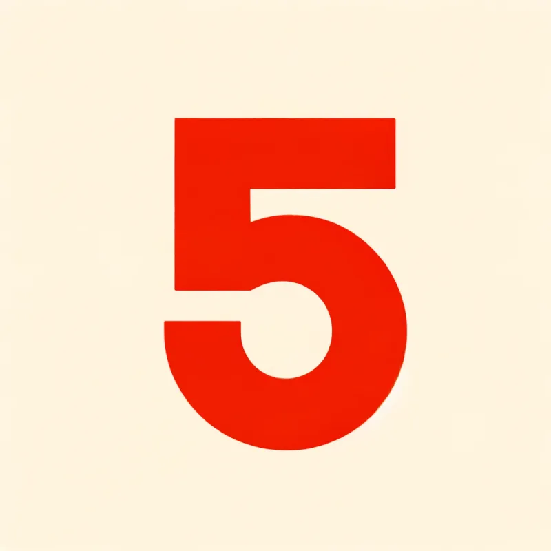 Từ vựng 五 – số năm, năm