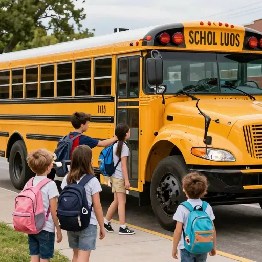 Từ vựng 校车 – Xe đưa đón học sinh