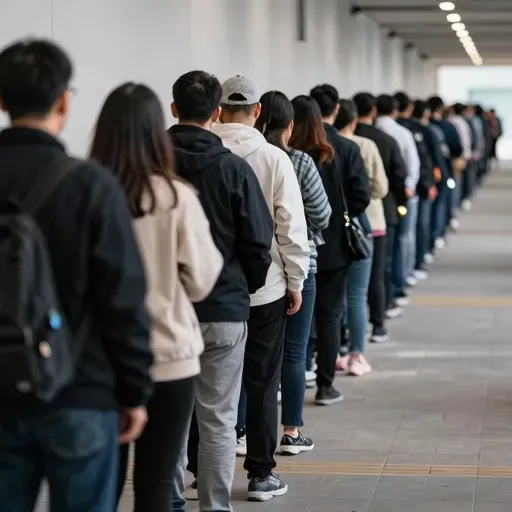 Từ vựng 长队 – Hàng dài