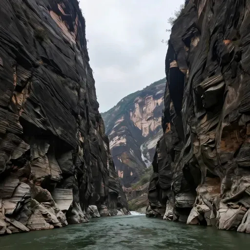Từ vựng 峡 – hẻm núi, eo sông, eo đất