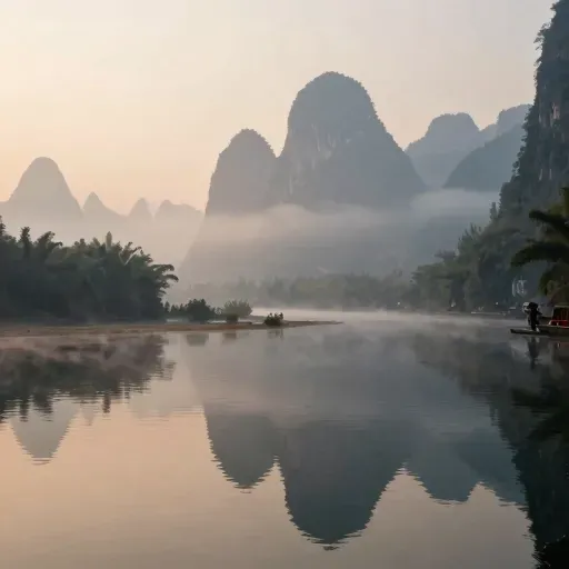 Từ vựng 山水 – phong cảnh núi non và sông nước, phỏng cảnh