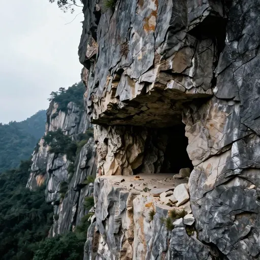 Từ vựng 厂 – Sườn núi, vách đá