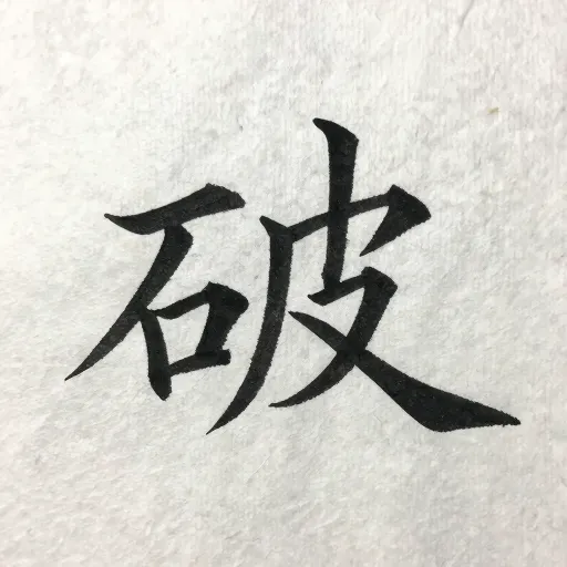 Từ vựng 破 – Phá; hủy