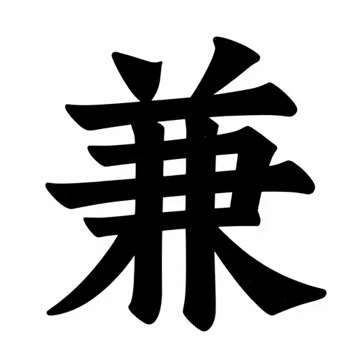 Từ vựng 兼 – Kiêm, đồng thời