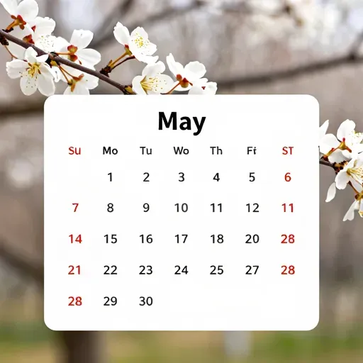 Từ vựng 五月 – Tháng năm