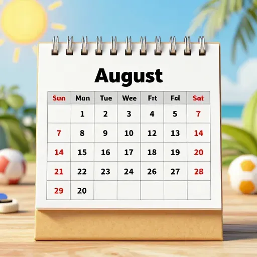 Từ vựng 八月 – Tháng tám