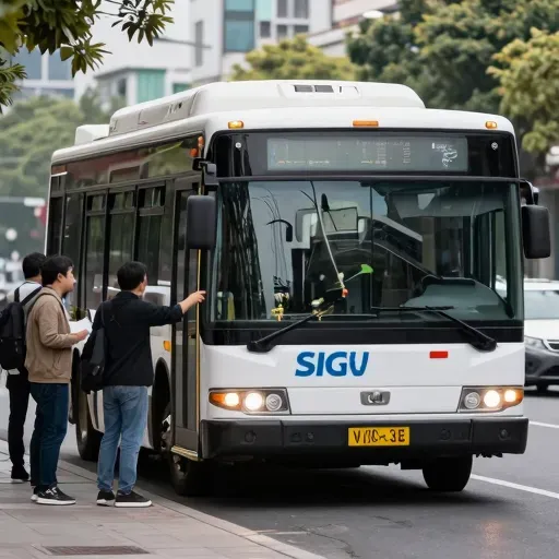 Từ vựng 班车 – Xe buýt đưa đón