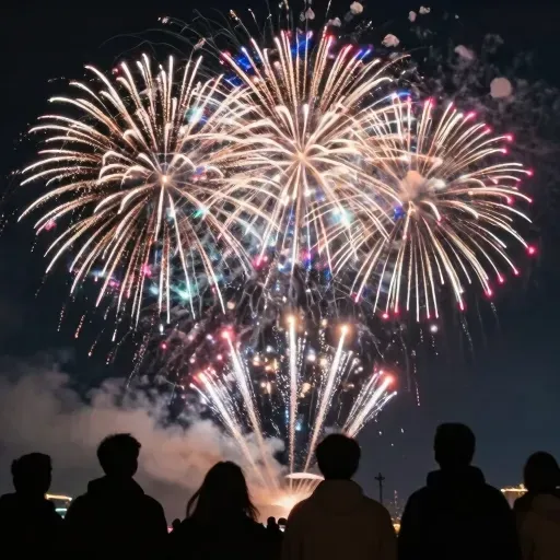 Từ vựng 观看烟花 – Xem pháo hoa