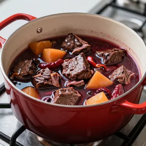 Từ vựng 红酒炖牛肉 – Bò hầm rượu vang