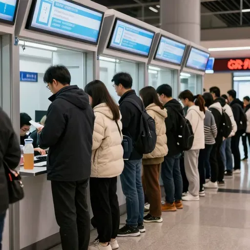 Từ vựng 排队 – Xếp hàng