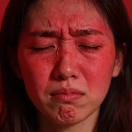 Từ vựng 通红 – Đỏ bừng, đỏ hoe