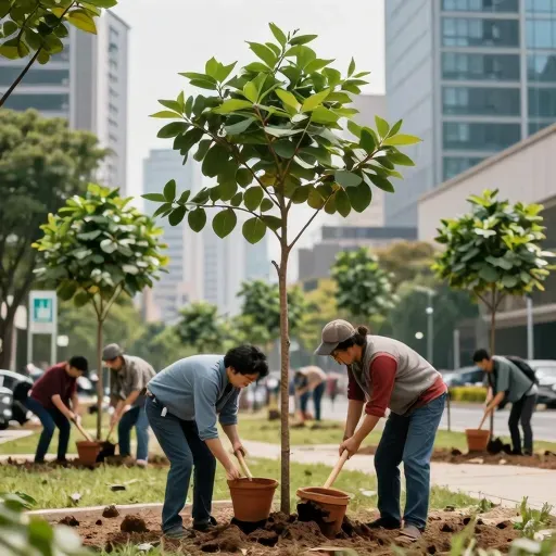 Từ vựng 绿化 – Xanh hóa, trồng cây