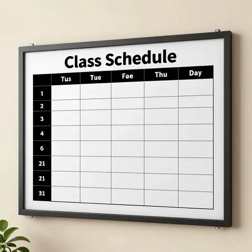 Từ vựng 课程表 – thời khóa biểu