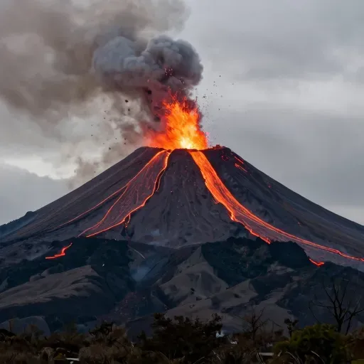 Từ vựng 火山 – Núi lửa