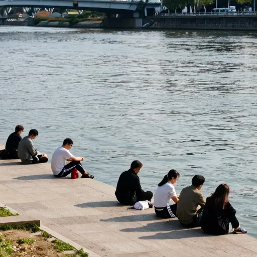 Từ vựng 河边 – Bên sông