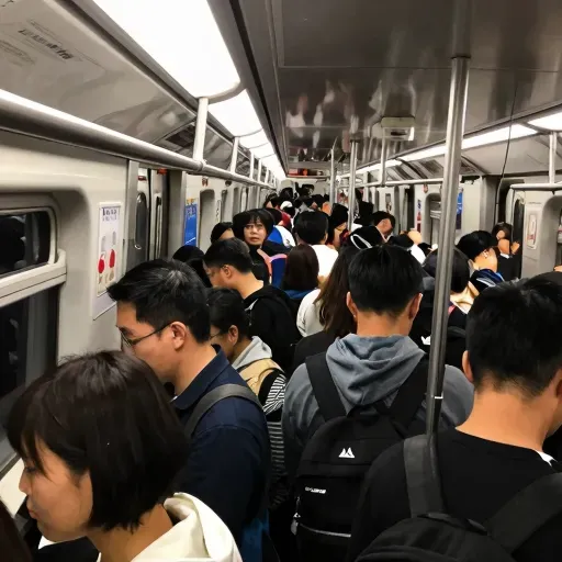 Từ vựng 拥挤 – đông đúc, chen chúc