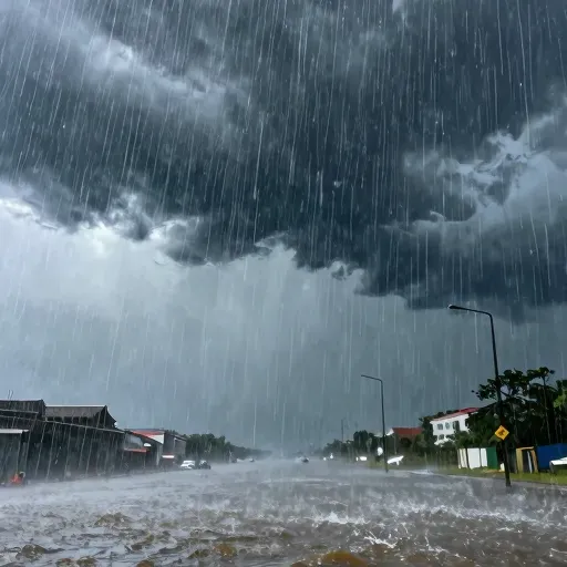 Từ vựng 暴雨 – Mưa lớn