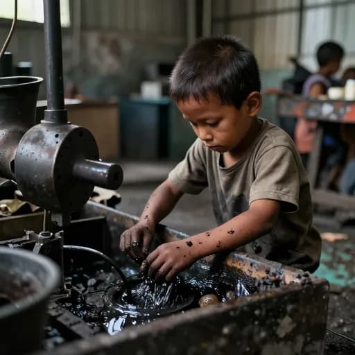 Nhấn để phóng to ảnh Từ vựng 童工 – Lao động trẻ em